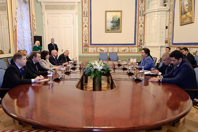 Oliy Majlis Senati Raisi tashrif doirasida Belarus Milliy majlisi Respublika Kengashi Raisi bilan uchrashdi