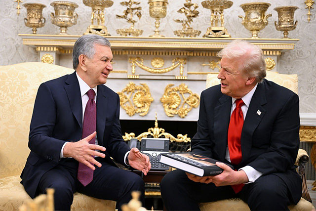 Шавкат Мирзиёев провёл переговоры с Дональдом Трампом в Белом доме