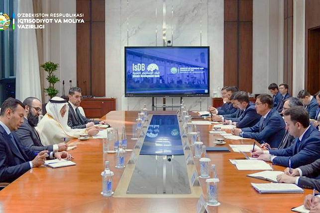 Ўзбекистон ва Ислом тараққиёт банки ҳамкорликнинг янги йўналишларини муҳокама қилди