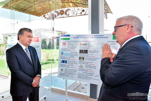 Important and promising economy projects for Syrdarya region are presented to Uzbek President