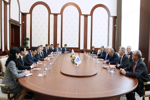 An IMF delegation headed by Managing Director Christine Lagarde visits Uzbekistan