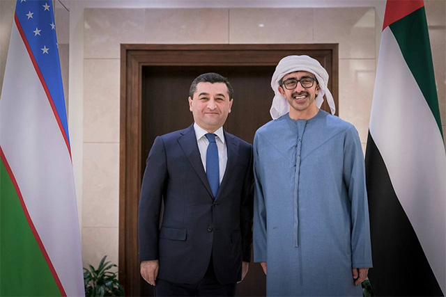 O‘zbekiston va BAA Tashqi ishlar vazirlari ikki tomonlama hamkorlik masalalarini muhokama qildi