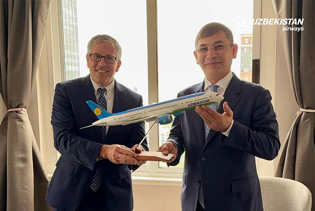 Uzbekistan Airways Boeing 787-9 Dreamliner самолётлари учун шартнома имзолади