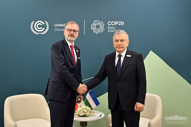 O‘zbekiston Prezidenti Chexiya Bosh vaziri bilan amaliy hamkorlikni kengaytirish masalalarini muhokama qildi