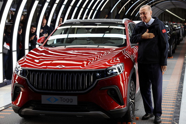 Turkiye launches production of national electric vehicle TOGG