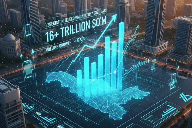 Volume of Telecommunications Services in Uzbekistan Exceeds 16 Trillion Soums