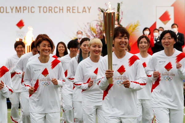 Olympic Torch Relay starts in Japan