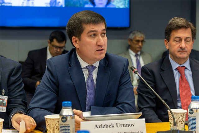 Azizbek Urunov doktor Sabina Veyand bilan YEI bilan savdo aloqalarini mustahkamlash masalasini muhokama qildi