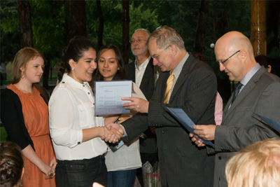 German envoy hands over grants, stipends to Uzbek citizens