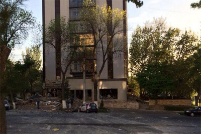 Domestic gas blasts in Tashkent business center