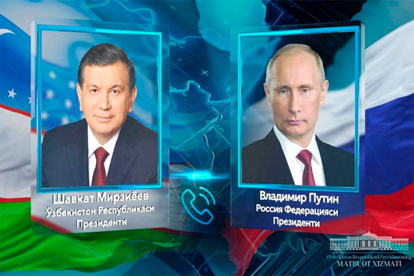 Presidents of Uzbekistan and Russia hold telephone conversation