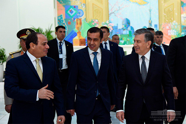 President of Egypt starts his official visit to Uzbekistan