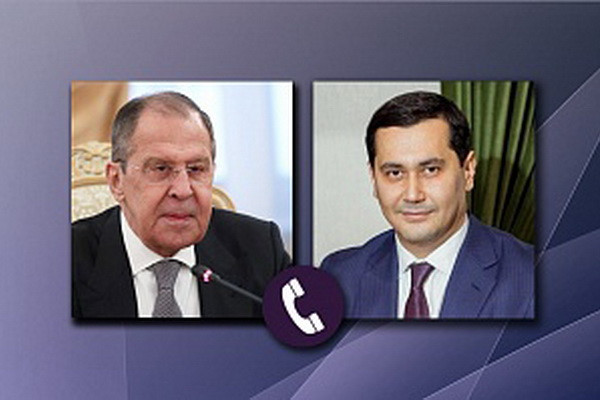 Sardor Umurzakov and Sergei Lavrov had a telephone conversation