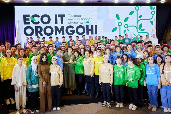 A solemn closing ceremony of the first Eco-IT camp in Uzbekistan takes place in Tashkent
