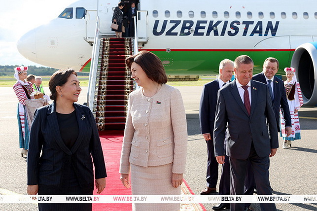 Uzbekistan Parliamentary Delegation Led by Senate Chair Arrives in Belarus