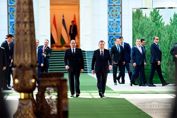 Official welcoming ceremony of the President of Egypt takes place