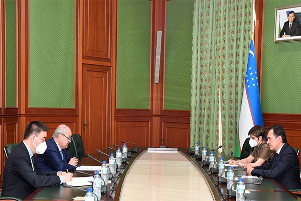 Abdulaziz Kamilov meets with the Charge d’Affaires of France to Uzbekistan