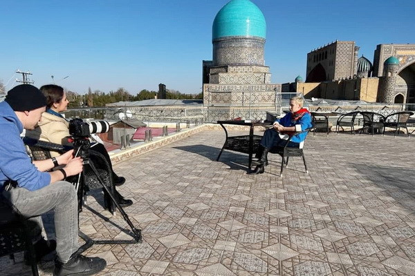 The film crew of the TV channel "Russia-24" arrived in Samarkand