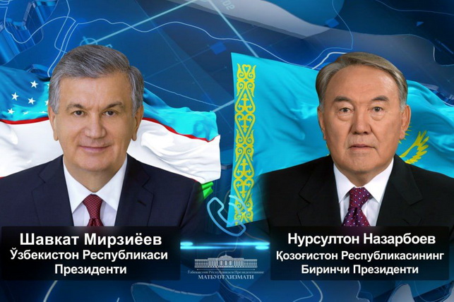 Qozog‘istonning birinchi Prezidenti O‘zbekiston yetakchisini tabrikladi