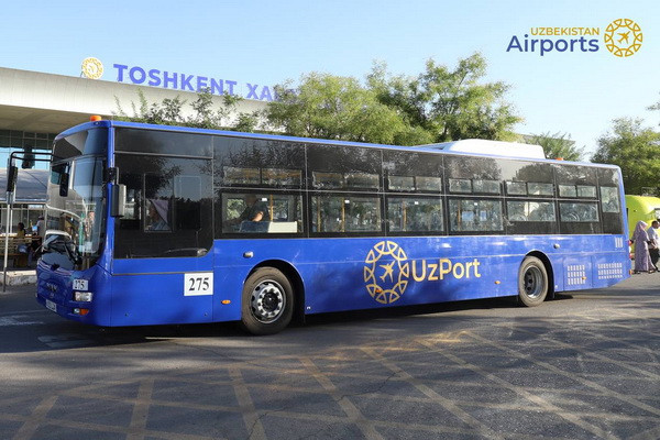 Free inter-terminal shuttle bus launched at Tashkent airport