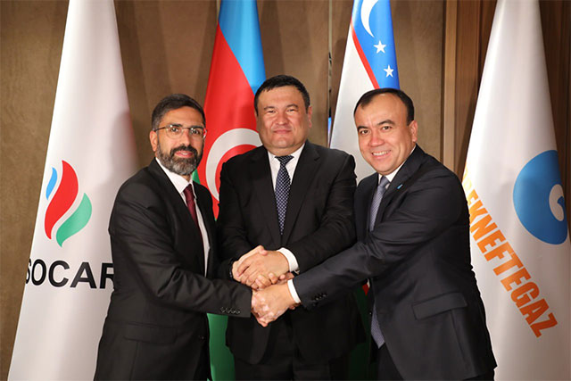 Ўзбекистон Республикаси Энергетика вазирлиги, “SOCAR” ва “Ўзбекнефтгаз” АЖ ўртасида маҳсулот тақсимотига оид Битим имзоланди