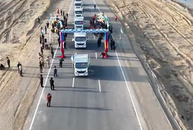 Xalqaro avtomobil yo‘lining rekonstruksiya qilingan qismi foydalanishga topshirildi