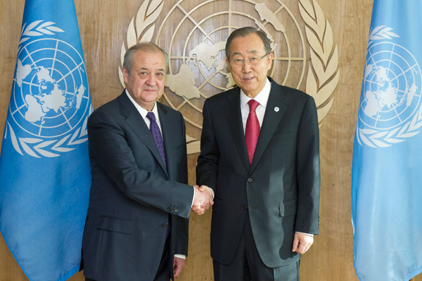 Uzbek FM meets UN Secretary-General