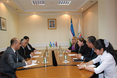 UzLiDeP officials hold meeting with the observer Kath Rees