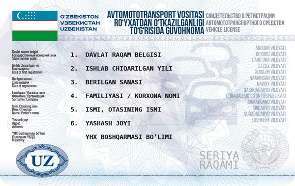 Uzbekistan to introduce new driving licenses from October 2017