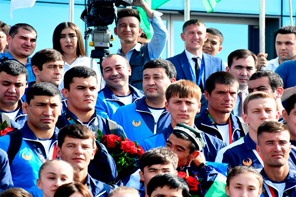 Athletes of Uzbekistan return from the Asian Games